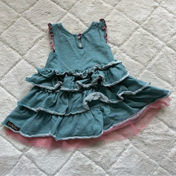 Matilda Jane | Blue Ruffle Little Sprite Dress | Size 6-12 Months - Picture 3 of 10